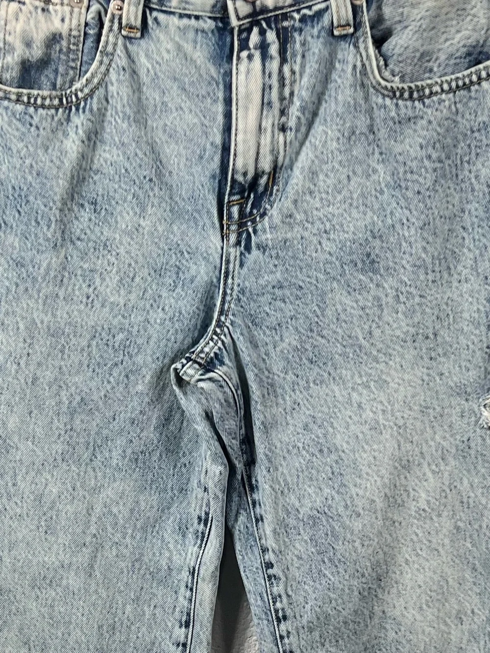 PISTOLA DENIM Bobbie High Rise Jeans In Clear Waters Sz 26/27 Runs Large Cotton